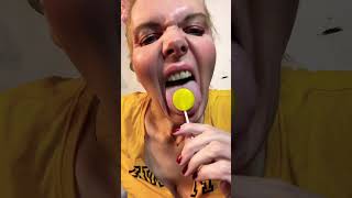 SHORT ASMR CANDY eatingsounds CRINGE OHIO MUKBANG EATING LOLIPOP mouth [upl. by Aihsoek121]