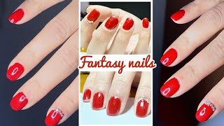 Get my nails done with me❤️💅Beautiful nails at home Easy nail extensions at home [upl. by Twedy135]