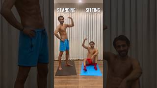 Sixpack workout  Standing abs amp Sitting abs absworkout homeworkout hiitworkout workout abs [upl. by Aik]