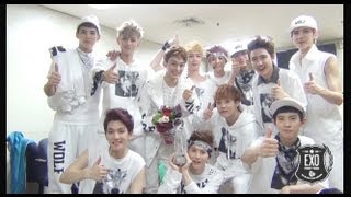 EXO 엑소Backstage clip after First Winning of KBS Music Bank 20130614 [upl. by Ruprecht]