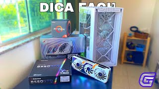 GUIA COMO MONTAR UM PC GAMER FULL WHITE EM 2023  MONTANDO MEU NOVO PC [upl. by Annorah]