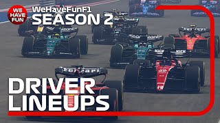 WHF Season 2 Driver Lineups [upl. by Gwynne]