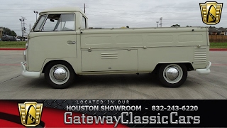 1963 Volkswagen Type 2 Single Cab Pickup Gateway Classic Cars 648 Houston Showroom [upl. by Laurentium]