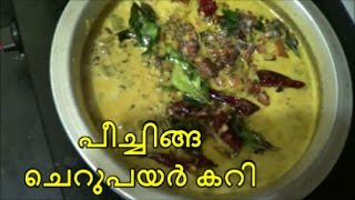 Peechinga Cherupayar Curry  Ridge Guard green gram curry [upl. by Ailesor]