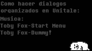 Como hacer Dialogos organizados en unitaleTutorial [upl. by Byrn419]