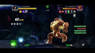 MCoC Jessica Jones vs Sasquatch on node 38 provocateur ebb flow knockdown right back at it [upl. by Nuawad]