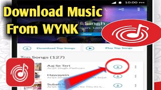 How to download songs from Wynk Music [upl. by Nylaras]