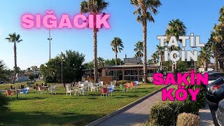 SIÄACIK tatil beach TATÄ°L YAPILABÄ°LECEK yerlerden Ä°ZMÄ°R vloÄŸ teos marina [upl. by Conias]