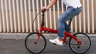 DAHON VYBE D7 gliding away  20 inch folding bike [upl. by Manella47]