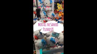 Win ONLY SANRIO 10 Claw machine Wins of Sanrio toys hellokitty cinnamoroll compilation [upl. by Tnahsin]