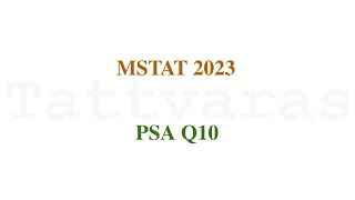 MSTAT 2023 PSA  Q10  Limit  LHospital Rule [upl. by Aitak]