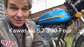 Millyard Kawasaki S2 350 four cylinder two stroke road ride [upl. by Clippard490]