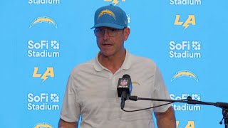 Jim Harbaugh Postgame Press Conference vs Rams  LA Chargers [upl. by Alansen921]