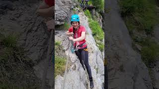 Mountainside VIA FERRATA in Switzerland [upl. by Aracot]