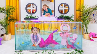 Five Kids Mermaid Friend Situation  more Childrens Songs and Videos [upl. by Bass]