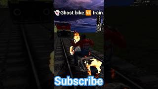 ghost bike vs train💯💀trending viral short [upl. by Ddahc]