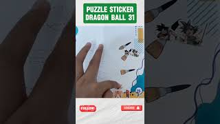 PUZZLE STICKER DRAGON BALL 31 puzzle shorts [upl. by Teague533]