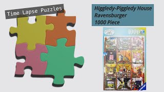 10 HiggledyPiggledy House Puzzle Time Lapse Ravensburger 1000 piece [upl. by Karil]