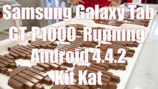 Flashing Galaxy Tab GT P1000 to Android Kit Kat 442 CyanogenMod CM 11 [upl. by Rramaj]