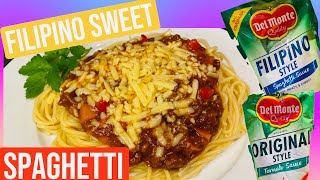 HOW TO COOK SPAGHETTI FILIPINO STYLEDelmonte Spaghetti Sauces FOODBITS style RECIPE 25 [upl. by Baily]