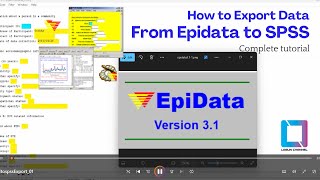 Export data from epidata to SPSS  Epidata v31  Import data in SPSS  Nepali  Lagun Channel [upl. by Ahseikram]