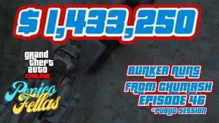 Bunker Runs From Chumash in GTA 5 Episode 46 public session SOLO [upl. by Kele]