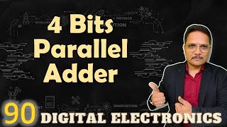 4Bit Parallel Adder Explained Working Circuit and Designing in Digital Electronics [upl. by Anton]