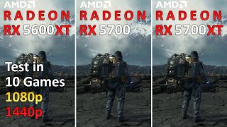 RX 5600 XT vs RX 5700 vs RX 5700 XT  Test in 10 Games 1080p and 1440p [upl. by Azitram]