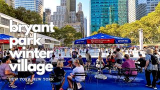 Bryant Park Winter Village  NYC [upl. by Innob]