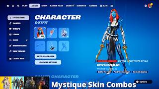 Mystique Skin Combos Fortnite Battle Royale [upl. by Repsaj]