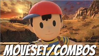 NESS COMBOSMOVESET SUPER SMASH BROS ULTIMATE HOW TO PLAY NESS NESS GUIDE [upl. by Aitnecserc]