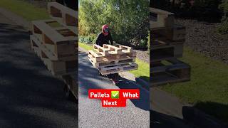 Motorized Wheelbarrow  Pallets ✅ What Next❓ [upl. by Judus327]