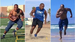 10 RUNNING BACK DRILLS TO INCREASE AGILITY amp JUKES [upl. by Lati]