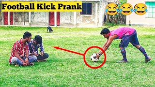 Fake Football kick prank 2021 Epic football kick prank on crazy  Crazy Reaction by Razu Prank Tv [upl. by Ermengarde]