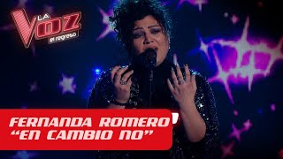 ElRegreso Fernanda Romero  “En cambio no”  La Voz Argentina 2021 [upl. by Stavros294]