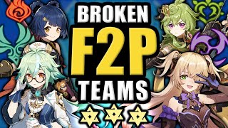 BUILD THESE F2P TEAM COMPS ★Best Genshin Impact Teams amp Characters Guide★ [upl. by Francoise838]