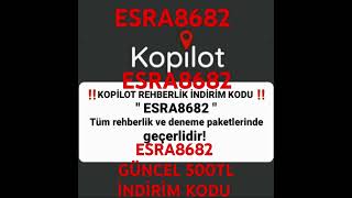 KOPİLOT REHBERLİK İNDİRİM KODUkopilotrehberlik kopilot indirim kod keşfet keşfetteyiz yks2025 [upl. by Airdni]