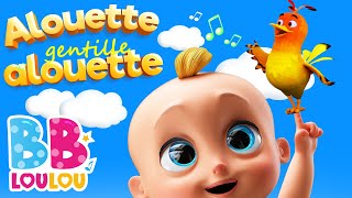 Alouette Gentille Alouette  Ah Vous diraije maman  Chansons et comptines pour bébé  BB LouLou [upl. by Ettennek]