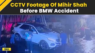 Mumbai Hit And Run Case CCTV Footage Shows Mihir Shah Hours Before The Crash  Worli BMW Accident [upl. by Dunlavy240]