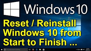 ✔️ How to Reset Windows 10 2020  Recovery Restore Reinstall Reset This PC Factory Settings [upl. by Aneeram]