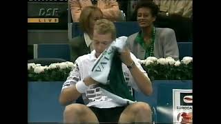 ATP 1993 Basel SF Edberg vs Rosset [upl. by Sicnarf]