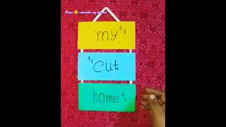 Diy Wall hanging ✨☺️ shorts homemade craft CrafterAditi ShivangiSah7 FarjanaDrawingAcademy [upl. by Novar]