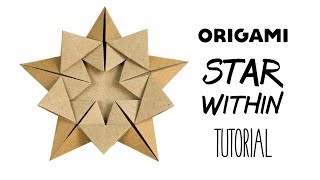 Origami Star Tutorial quotStar Withinquot Ali Bahmani  Paper Kawaii [upl. by Aharon995]