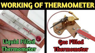 Thermometer  Liquid filled thermometer  Gas filled thermometer  Liquid in Glass Thermometer [upl. by Lias]