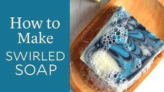 How to Make Swirled Cold Process Soap  Bramble Berry [upl. by Eseuqcaj]