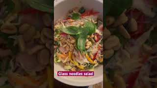 Glass noodles salad cooking  yum food fypシ゚viral [upl. by Sinnelg]