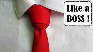 How to tie a tie  Cylinder necktie knot tutorial [upl. by Goodyear]