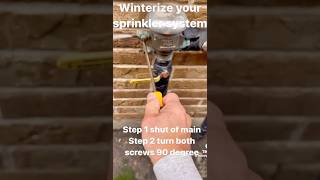 Winterizer your sprinkler system plumbingtricks plomero diy construction [upl. by Aitnohs]