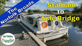 From Richardsons boatyard in Stalham to Acle Bridge [upl. by Atikan117]