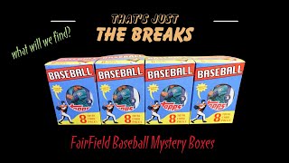 Opening Four Fairfield Baseball Mystery Boxes [upl. by Lionel758]